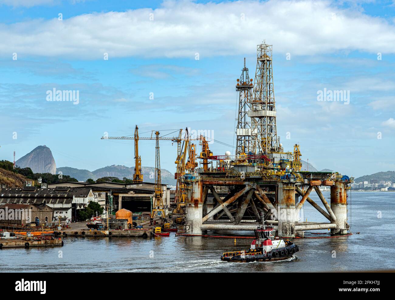 Oil industry concept. Oil production in Brazil Stock Photo Alamy