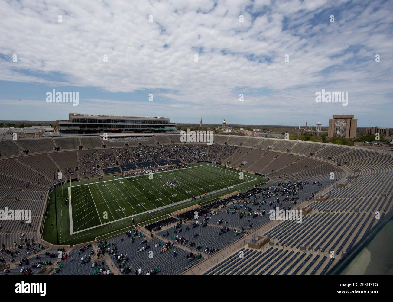 South Bend, Indiana, USA. 01st May, 2021. A general view of the stadium  during the Notre Dame Annual Blue-Gold Spring football game at Notre Dame  Stadium in South Bend, Indiana. John Mersits/CSM/Alamy