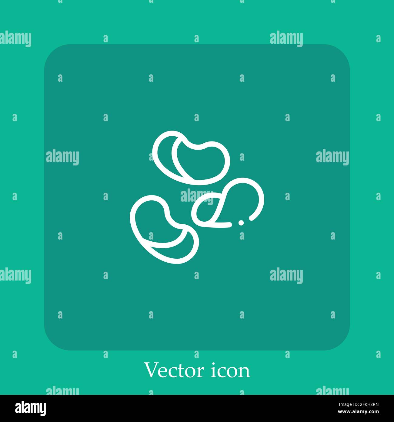 potato chips vector icon linear icon.Line with Editable stroke Stock Vector