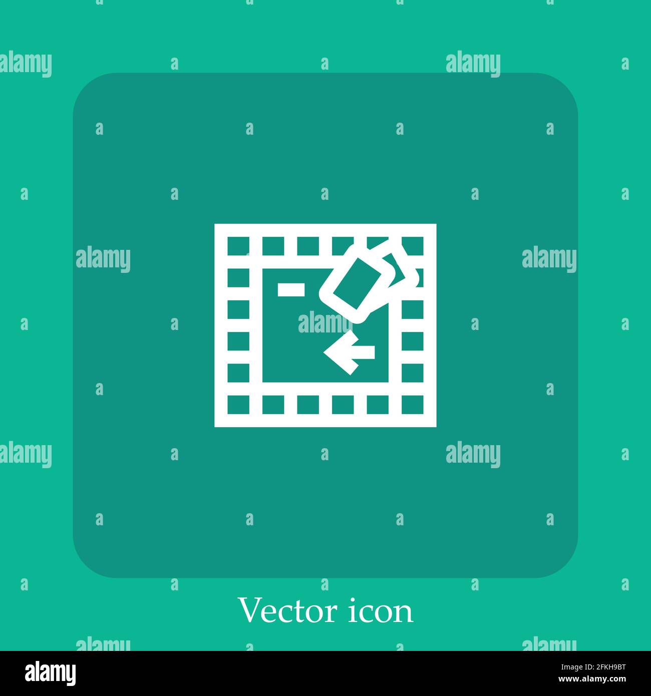 board game vector icon linear icon.Line with Editable stroke Stock Vector