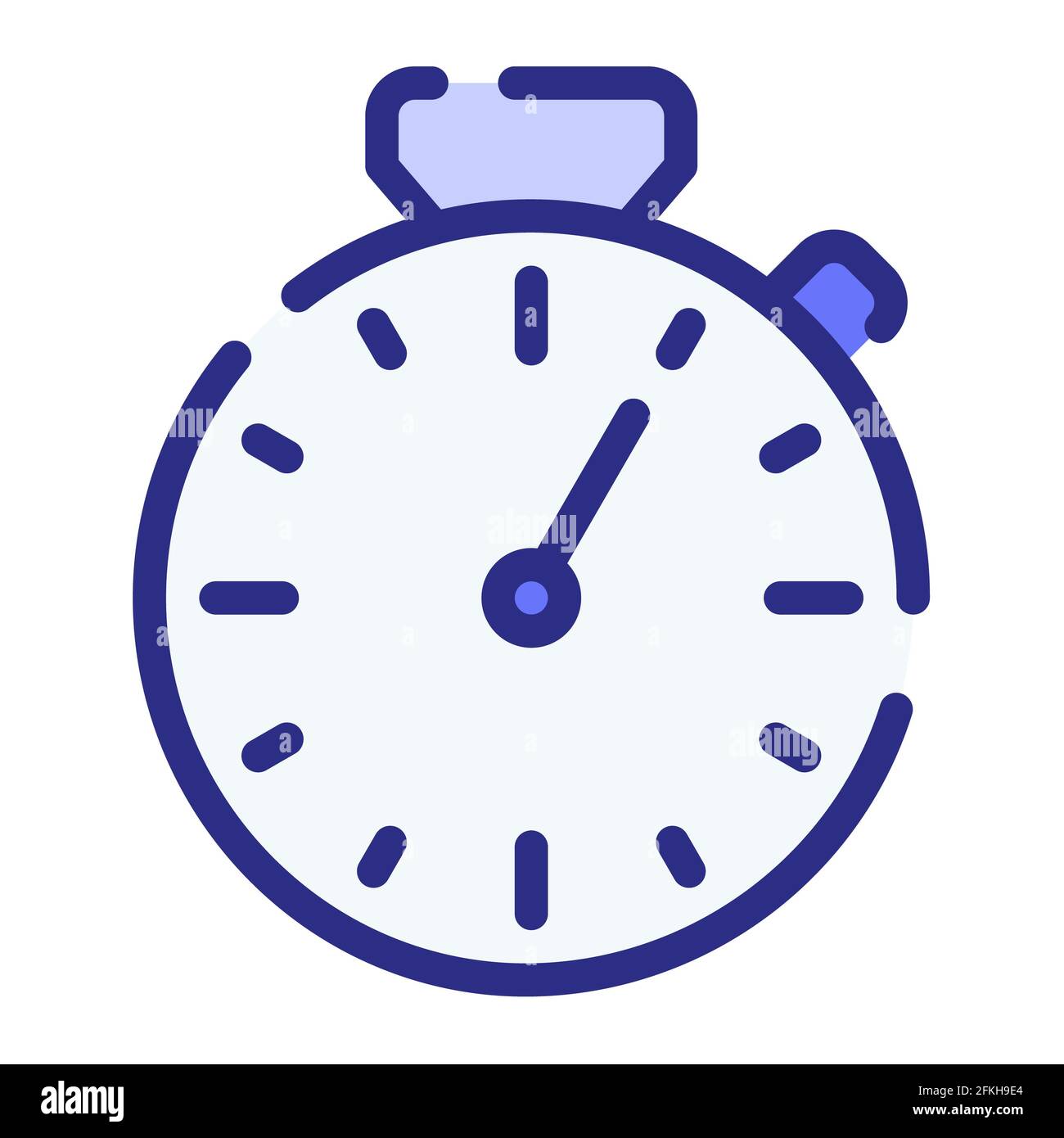 timer speed stopwatch time single isolated icon with dash or dashed ...