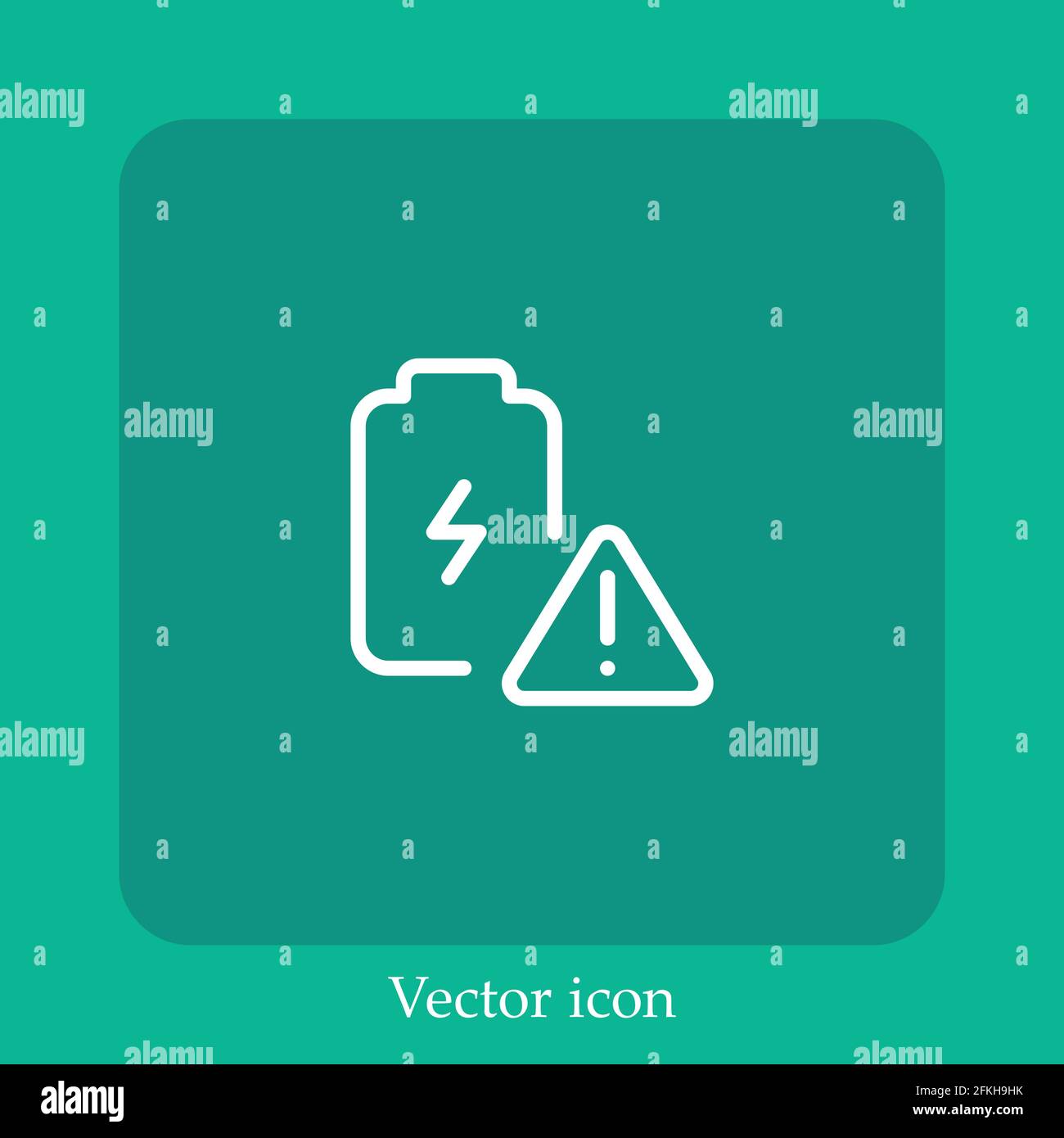 erroe vector icon linear icon.Line with Editable stroke Stock Vector