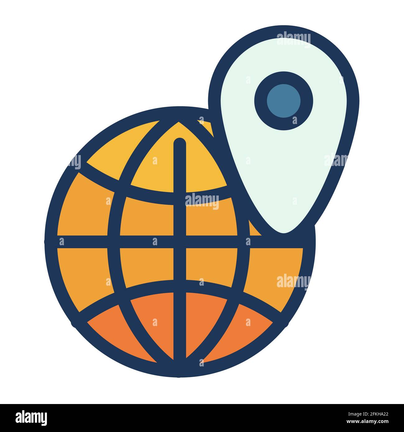 Planet earth location pinpoint hi-res stock photography and images - Alamy