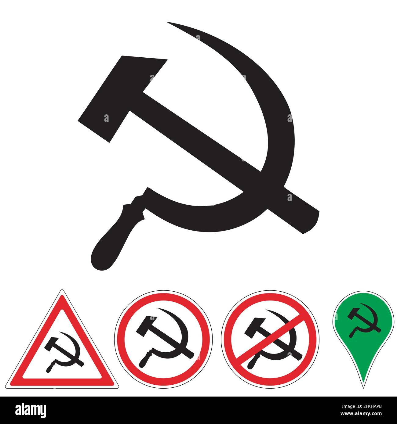 Hammer And Sickle Communist Symbol High Resolution Stock Photography and  Images - Alamy