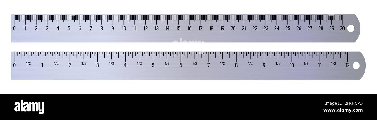 Long Ruler 30cm Stock Photo 1077628598