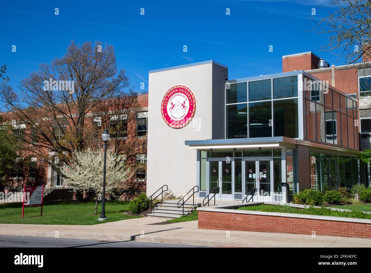 Lock Haven, United States. 01st May, 2021. A view of Ulmer Hall on the