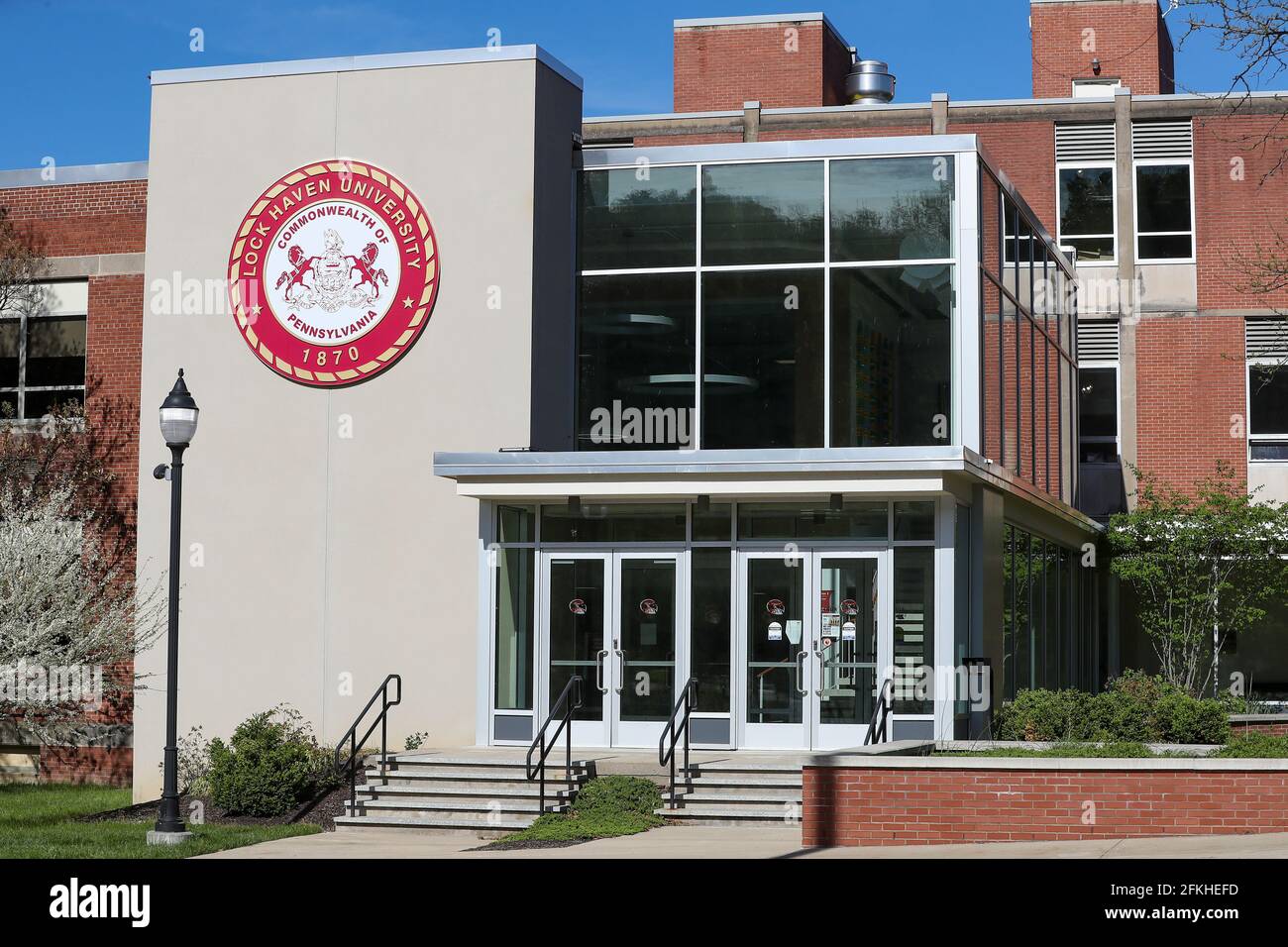 Lock Haven, United States. 01st May, 2021. A view of Ulmer Hall on the