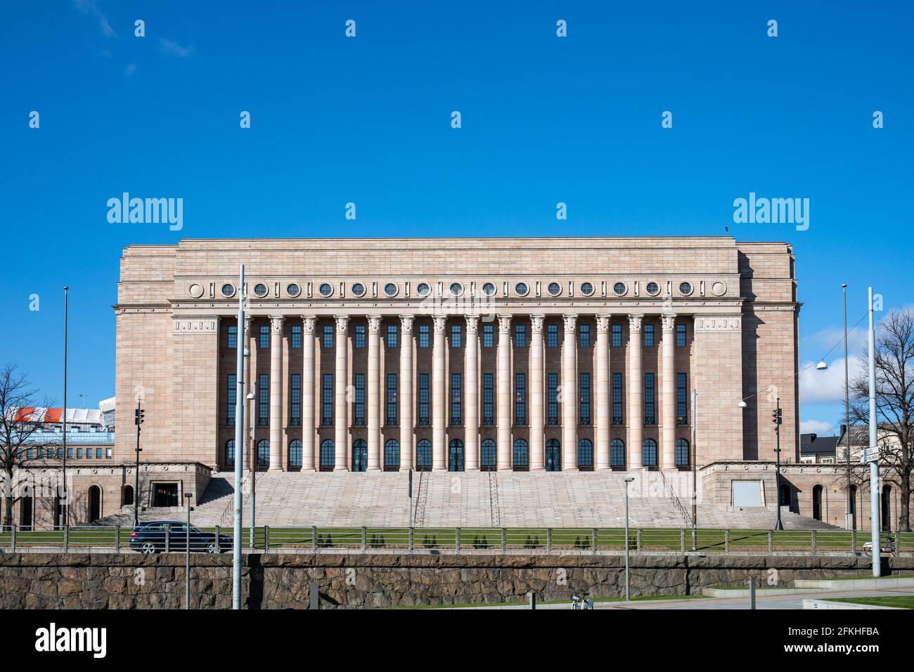 Parliament House in Arkadianmäki, Helsinki, Finland Stock Photo