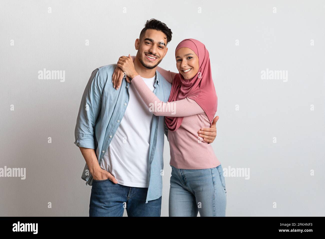 Portrait happy young muslim woman hi-res stock photography and images ...