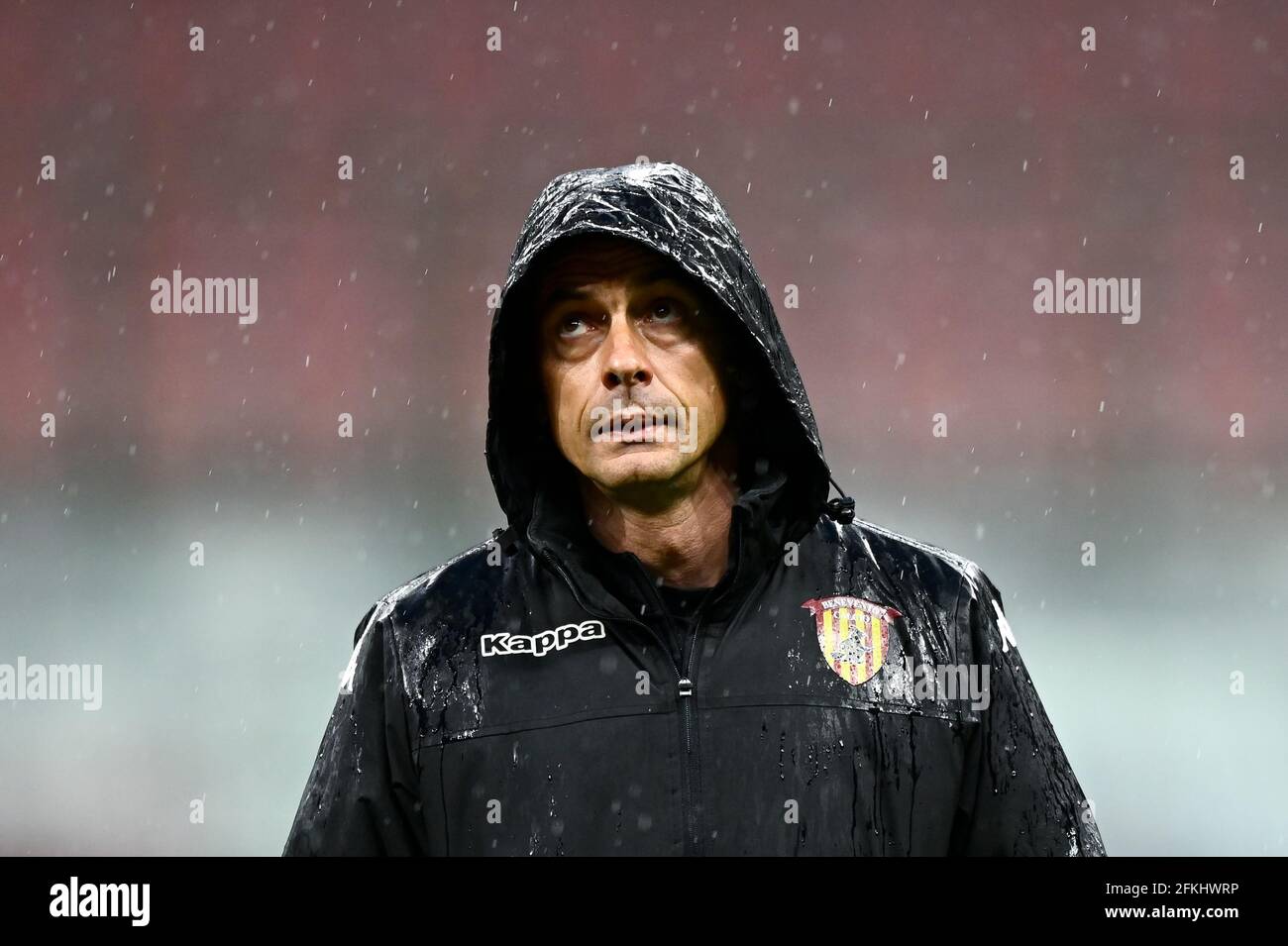 Milan, Italy. 01 May 2021. Filippo Inzaghi, head coach of Benevento Calcio, looks on prior to the Serie A football match between AC Milan and Benevento Calcio. AC Milan won 2-0 over Benevento Calcio. Credit: Nicolò Campo/Alamy Live News Stock Photo