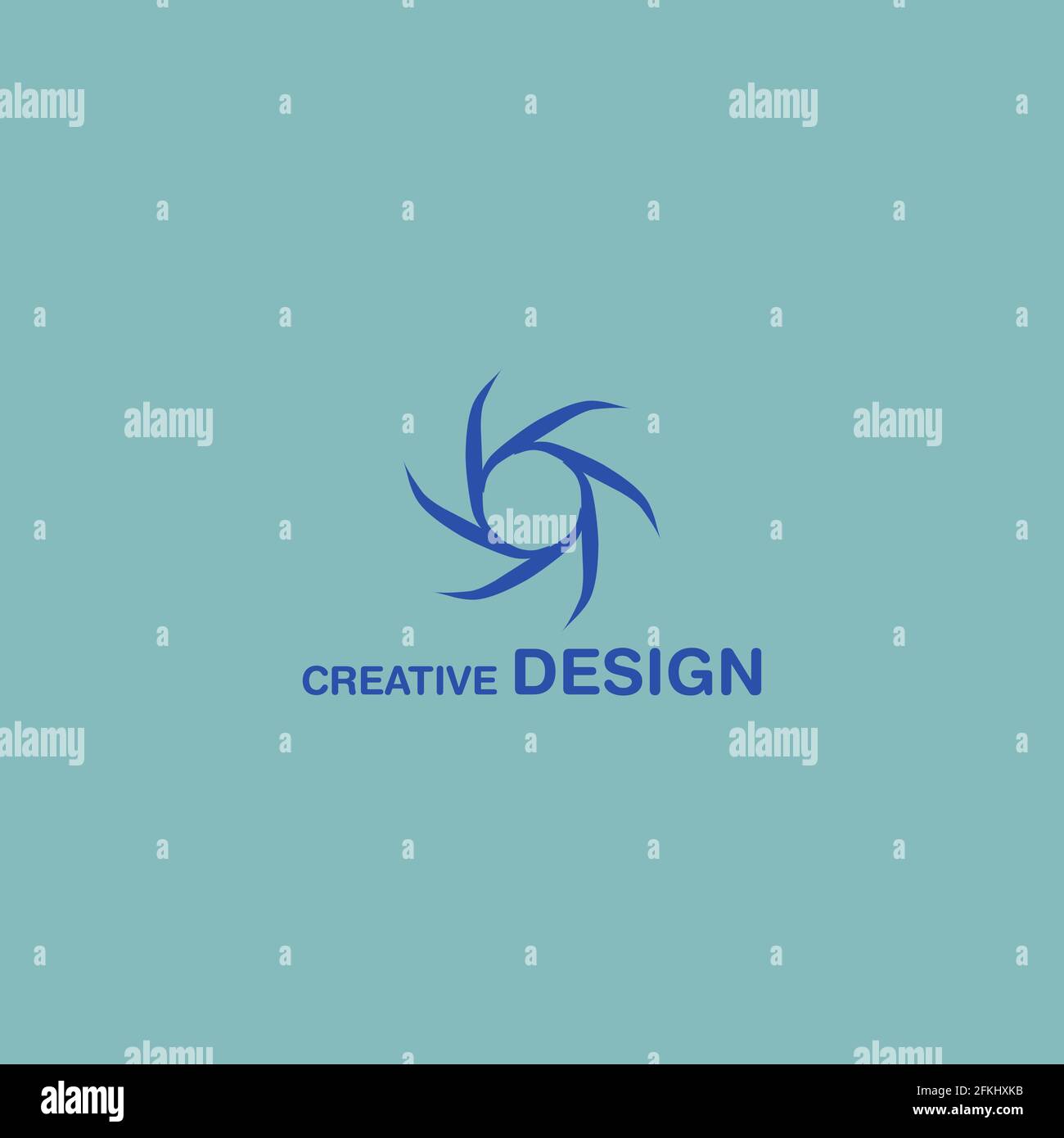 Creative Spiral Abstract Logo Design Vector Art EPS10 Stock Vector