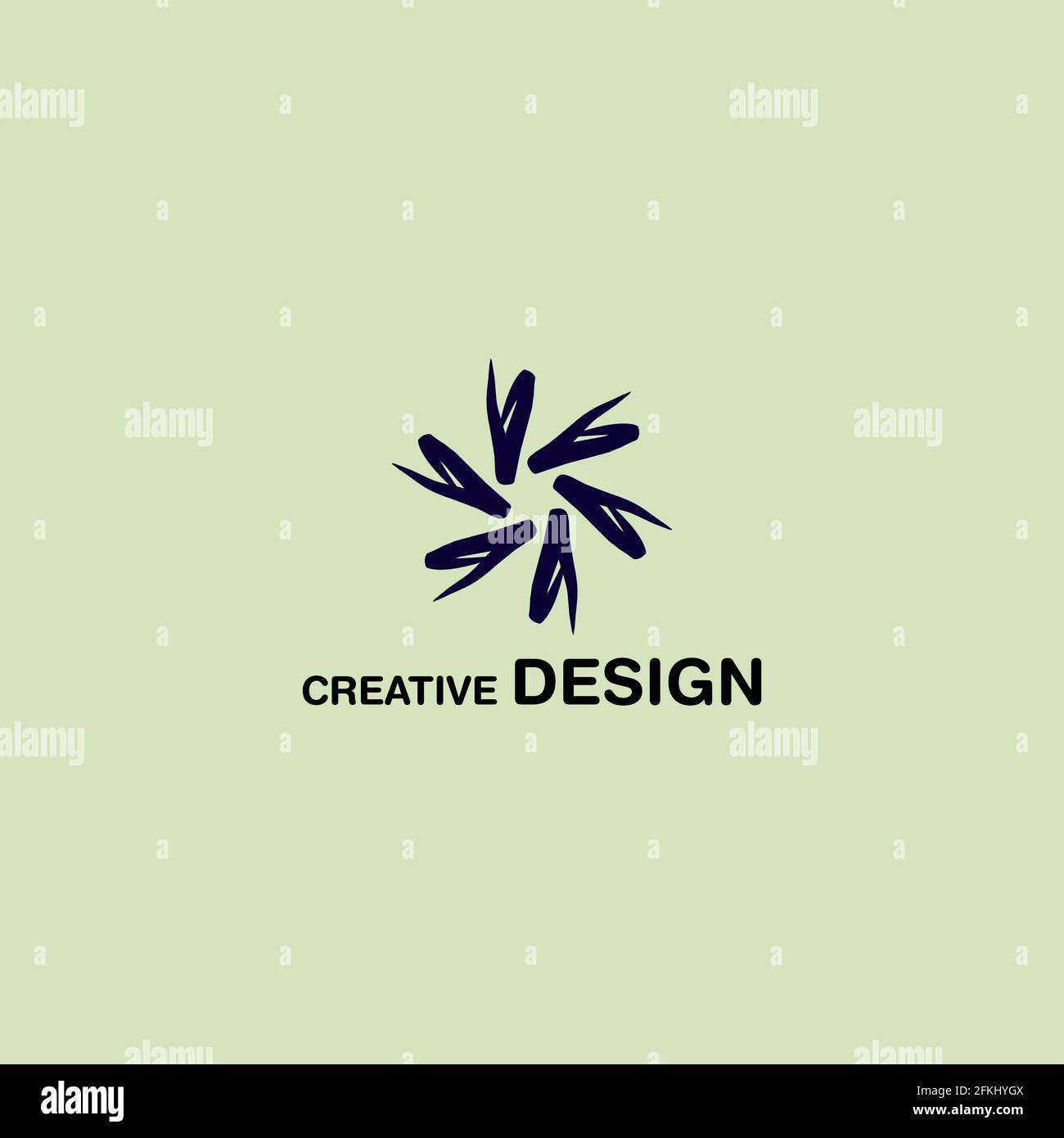 Clean Abstract Creative Logo Vector Design eps10 Stock Vector