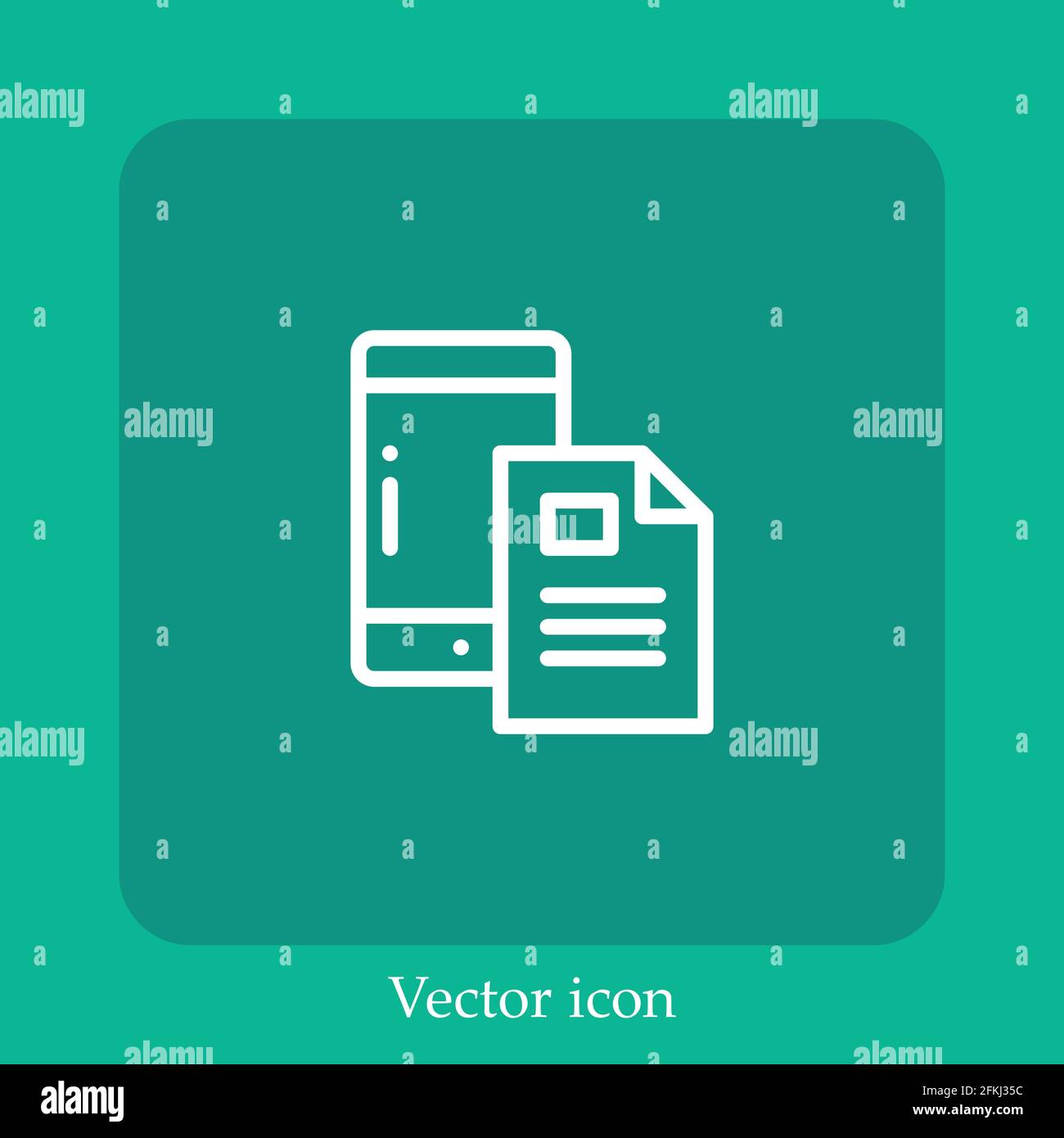 data transfer vector icon linear icon.Line with Editable stroke Stock Vector