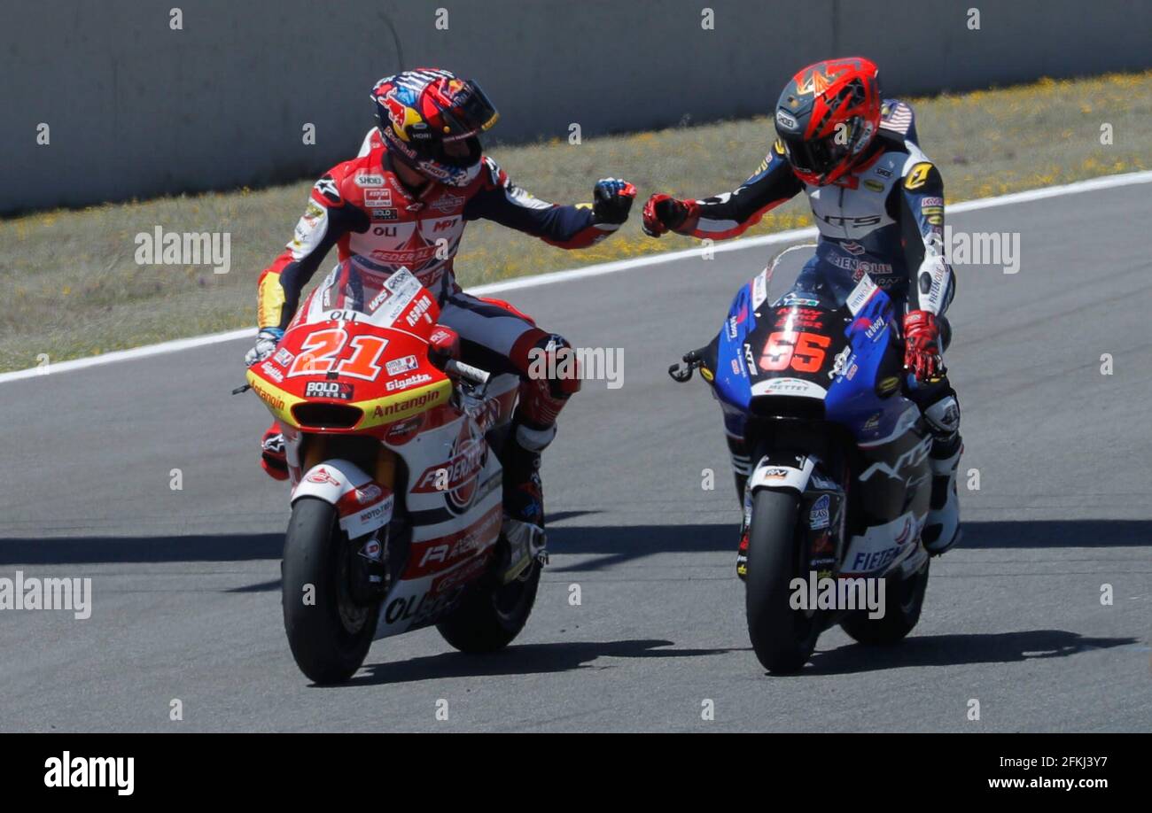 Motogp Spanish Grand Prix Circuito De Jerez Jerez Spain May 2 21 Federal Oil Gresini Moto2 S Fabio Di Giannantonio Celebrates After Winning The Moto2 Race With Nts Rw Racing Motogp Spanish Grand Prix Circuito De Jerez Jerez Spain May 2 21 Federal Oil Gresini Moto2 S Fabio Di Giannantonio Celebrates After Winning The Moto2 Race With Nts Rw Racing