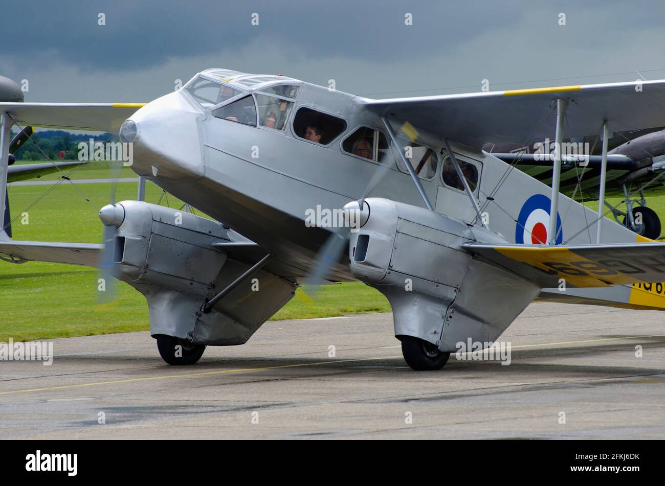 de Havilland DH 89A, Dragon Rapide, G-AIYR, HG691.at Duxford, Cambridgeshire, England, Stock Photo