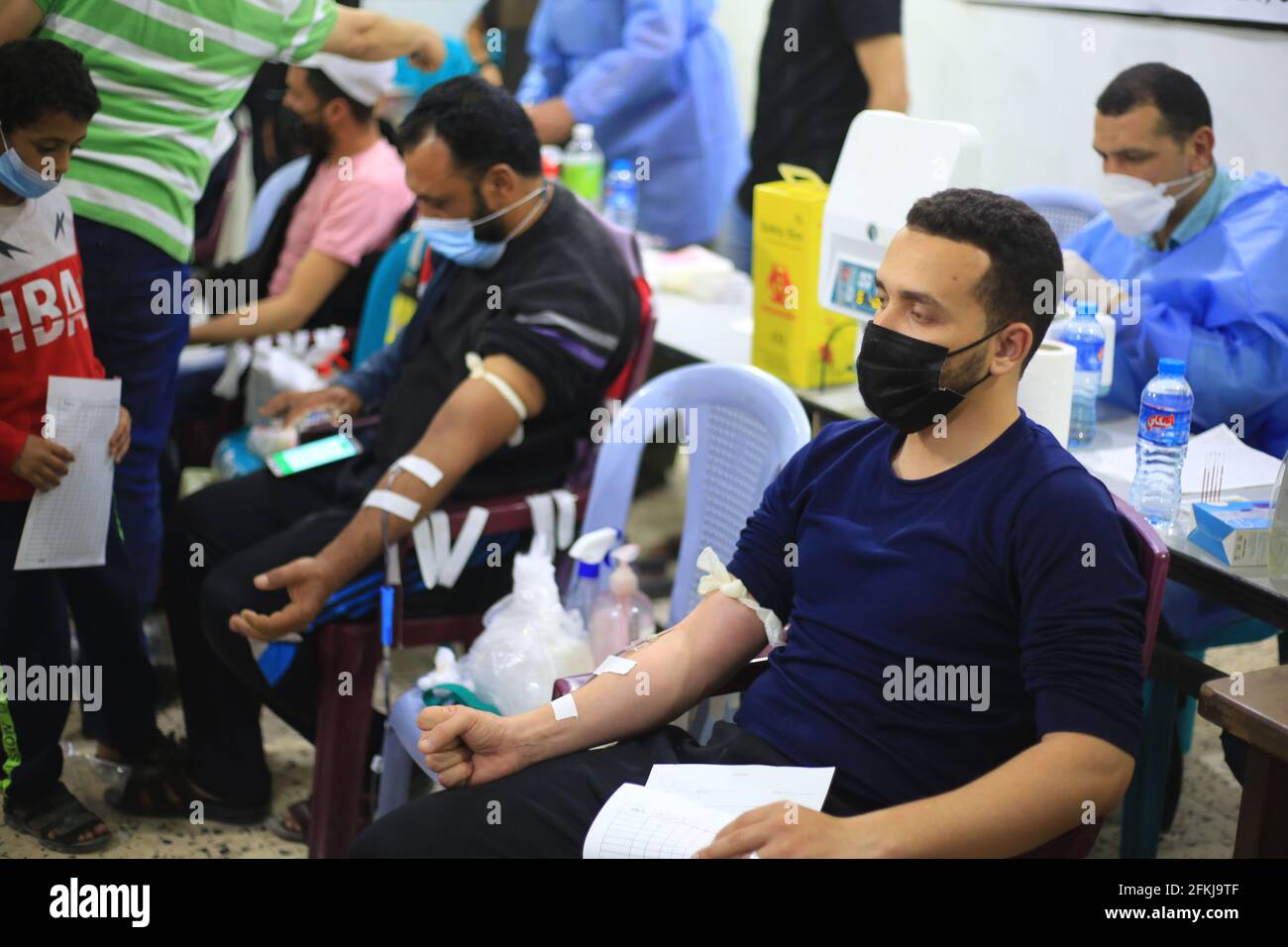 Deir alBalah, The Gaza Strip, Palestine. 1st May, 2021. A blood