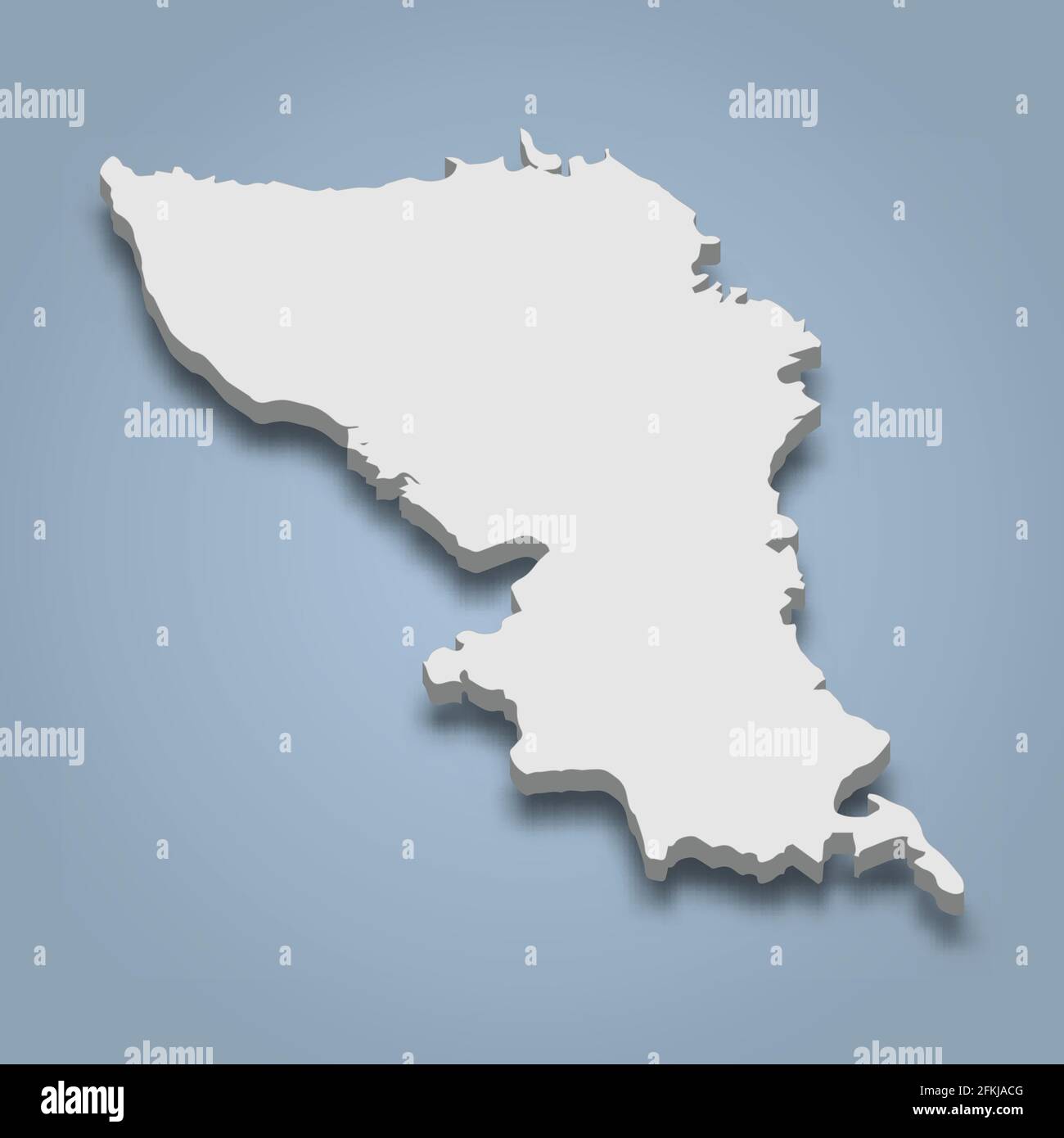 3d isometric map of Samar is an - 3d Isometric Map Of Samar Is An Island In Philippines Isolated Vector Illustration 2FKJACG 
