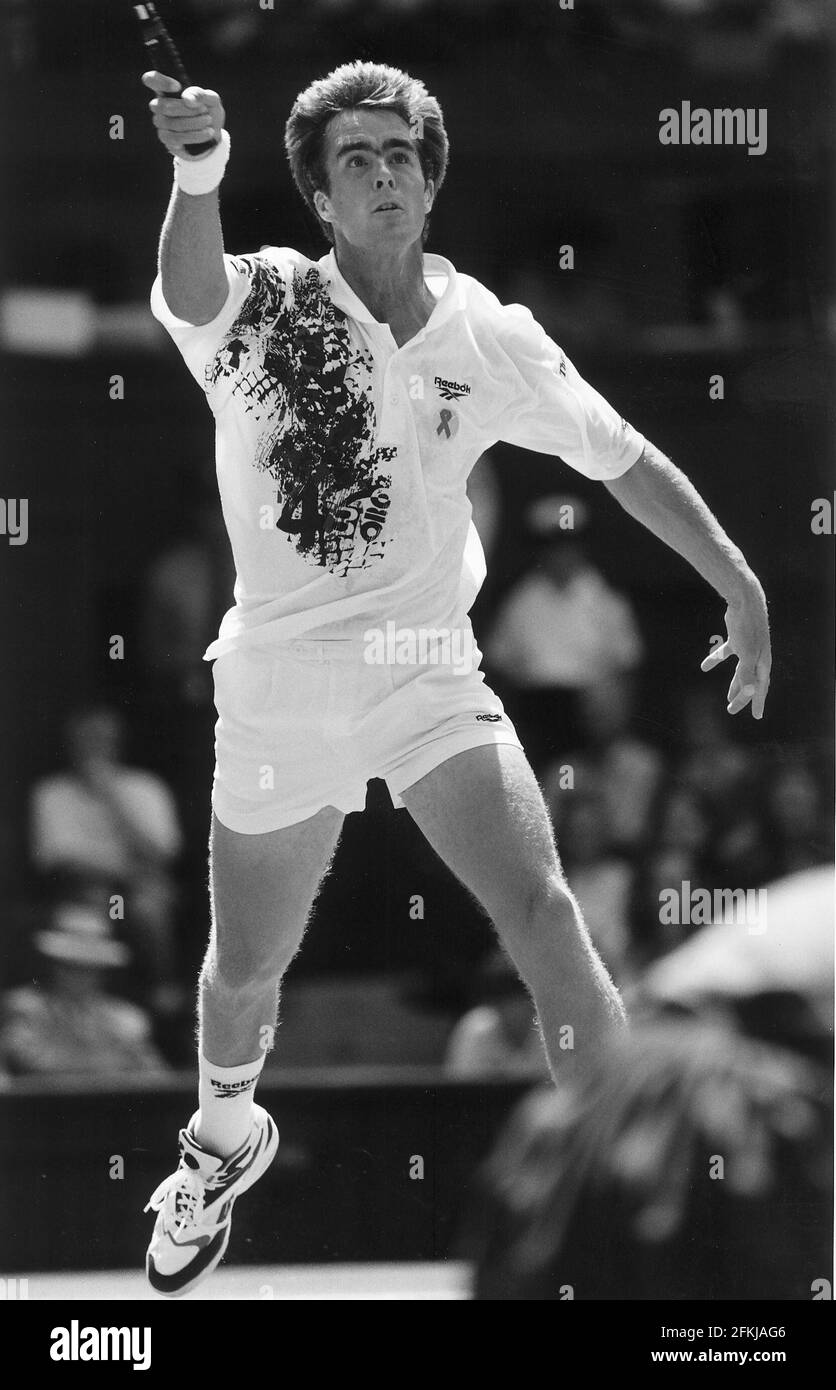 Todd Martin during win over Andre Agassi at Wimbledon Stock Photo - Alamy