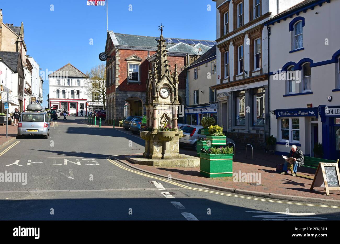 Great Torrington, town centre, North Devon Stock Photo Alamy