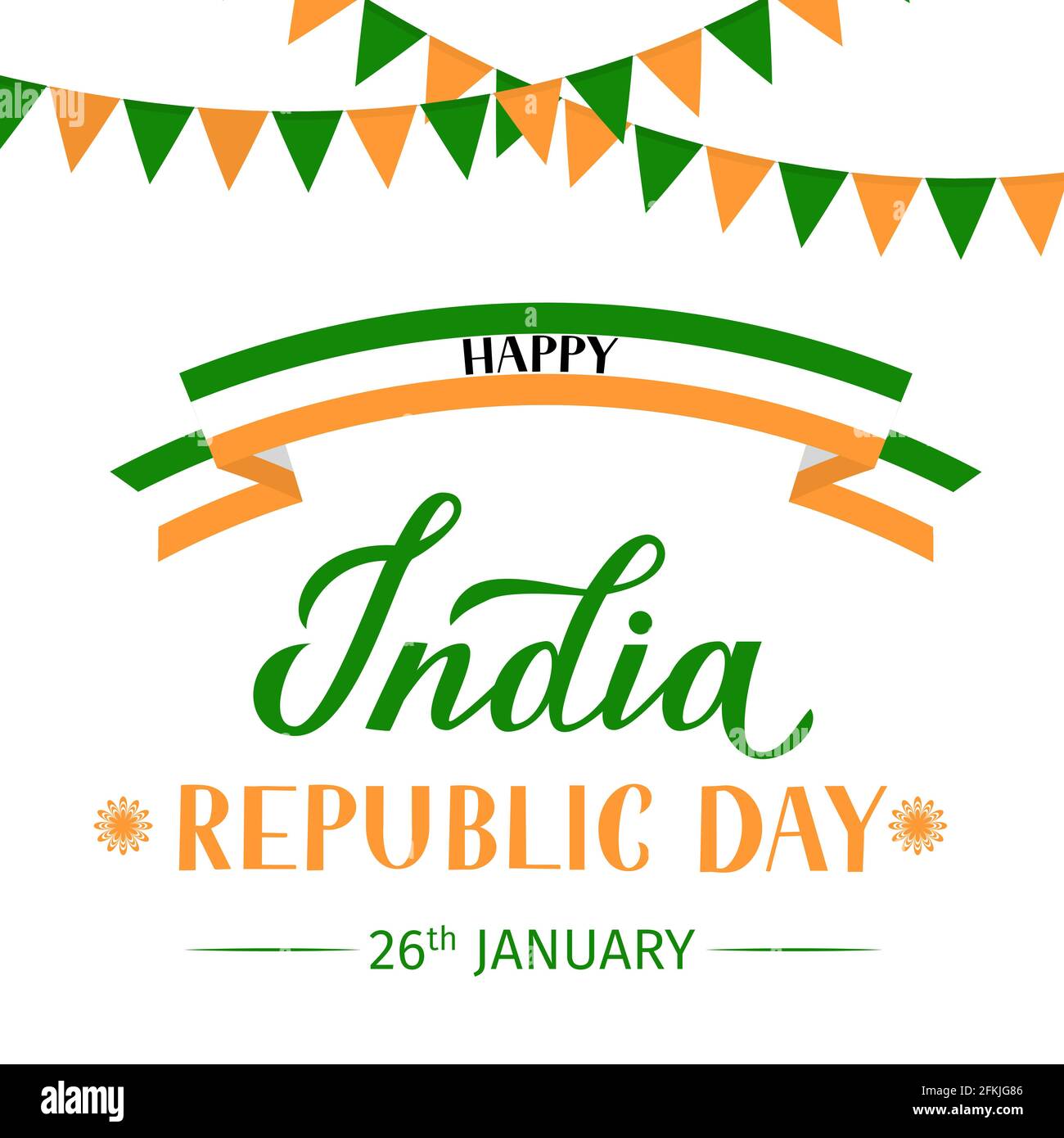 India Republic Day vector illustration. Indian holiday Celebration