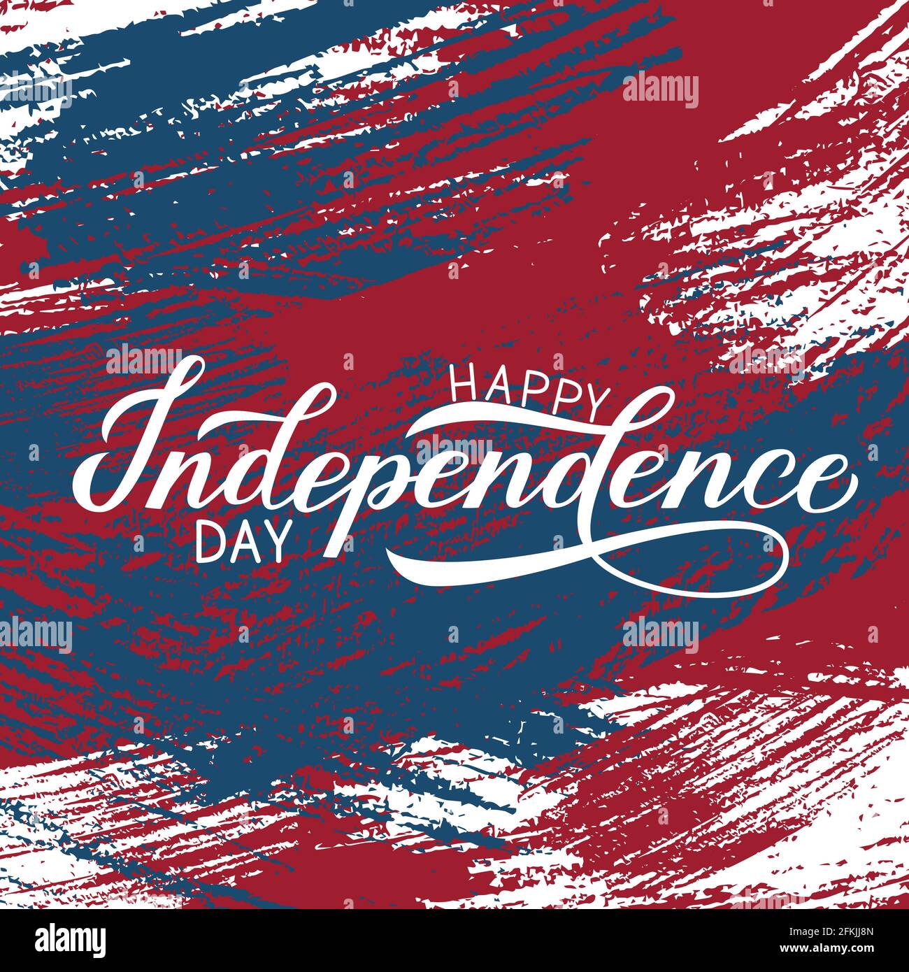Happy Independence Day calligraphy hand lettering on brush stroke ...