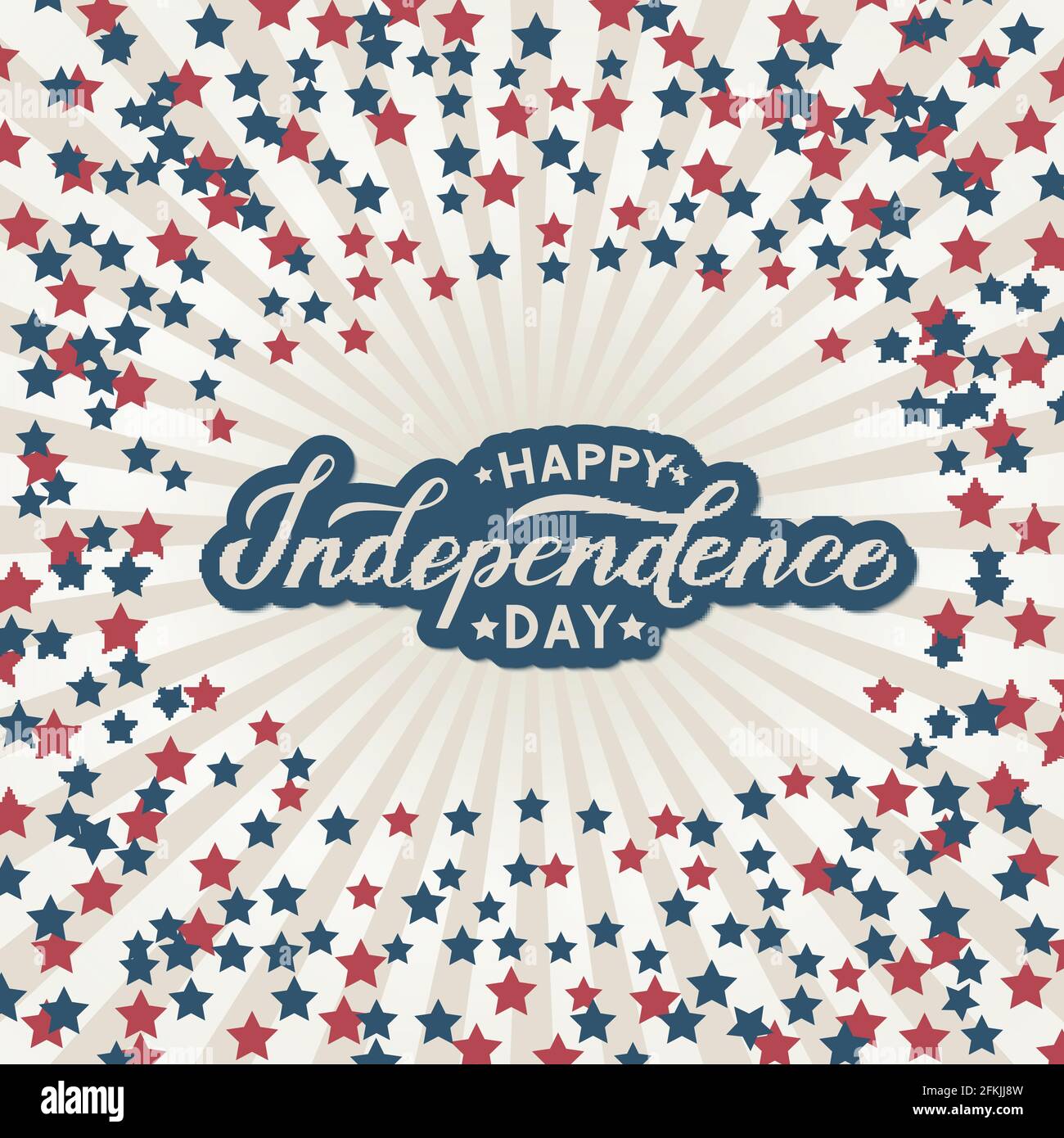 Happy Independence Day calligraphy hand lettering isolated on white ...