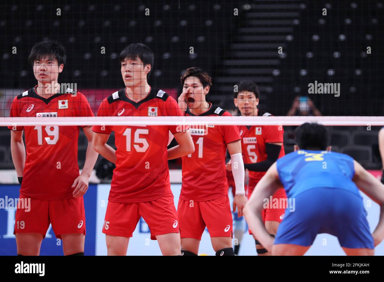 Tokyo, Japan. 2nd May, 2021. Nishida Yuji (C) of Japan communicates