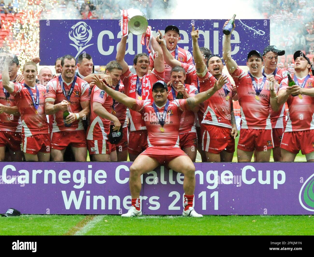 RUGBY LEAGUE. CARNEGIE CHALLENGE CUP FINAL AT WEMBLEY. LEEDS V WIGAN..WIGAN WIN.  27/8/2011. PICTURE DAVID ASHDOWN Stock Photo