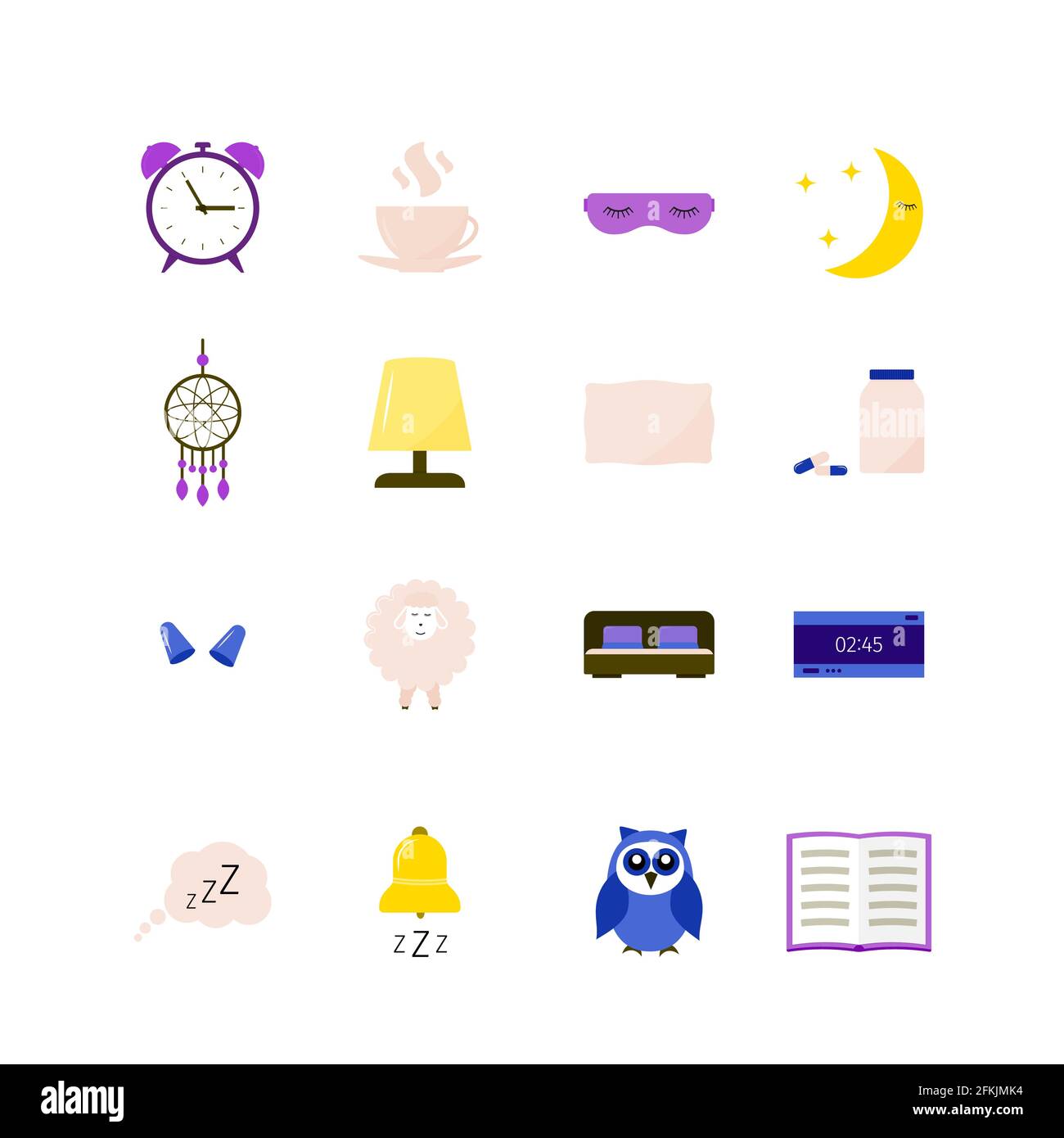 Sheep sleeping cartoon icon vector hi-res stock photography and images ...