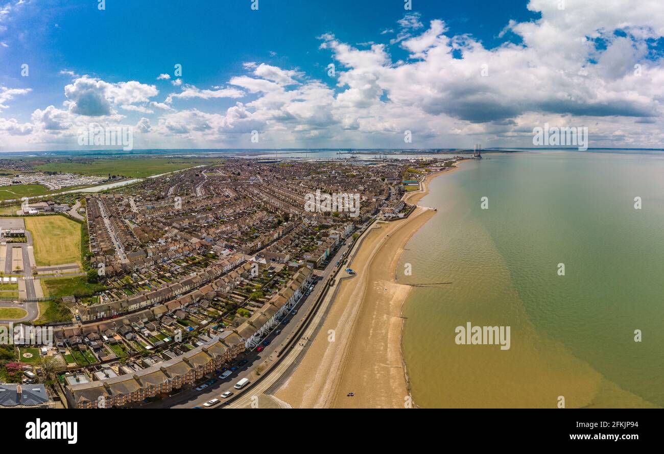 Isle of Sheppey island off the northern coast of Kent, England, near