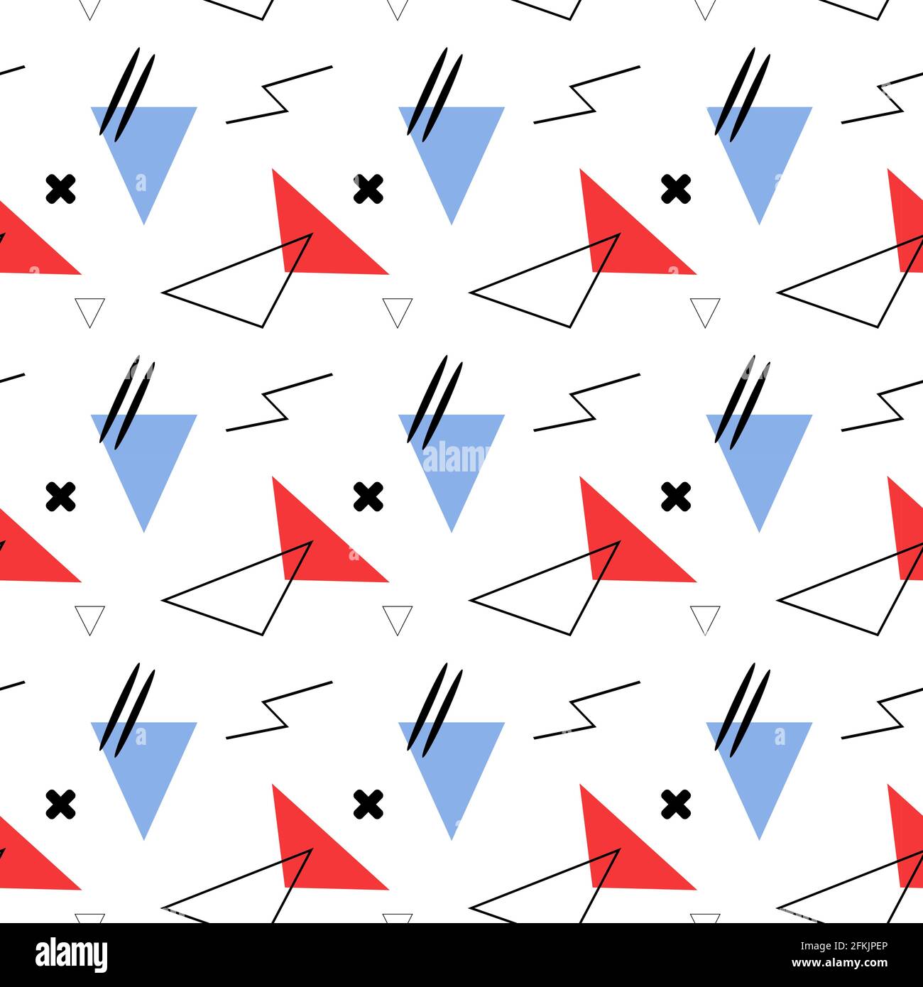 geometric vector pattern. memphis style for you Stock Vector