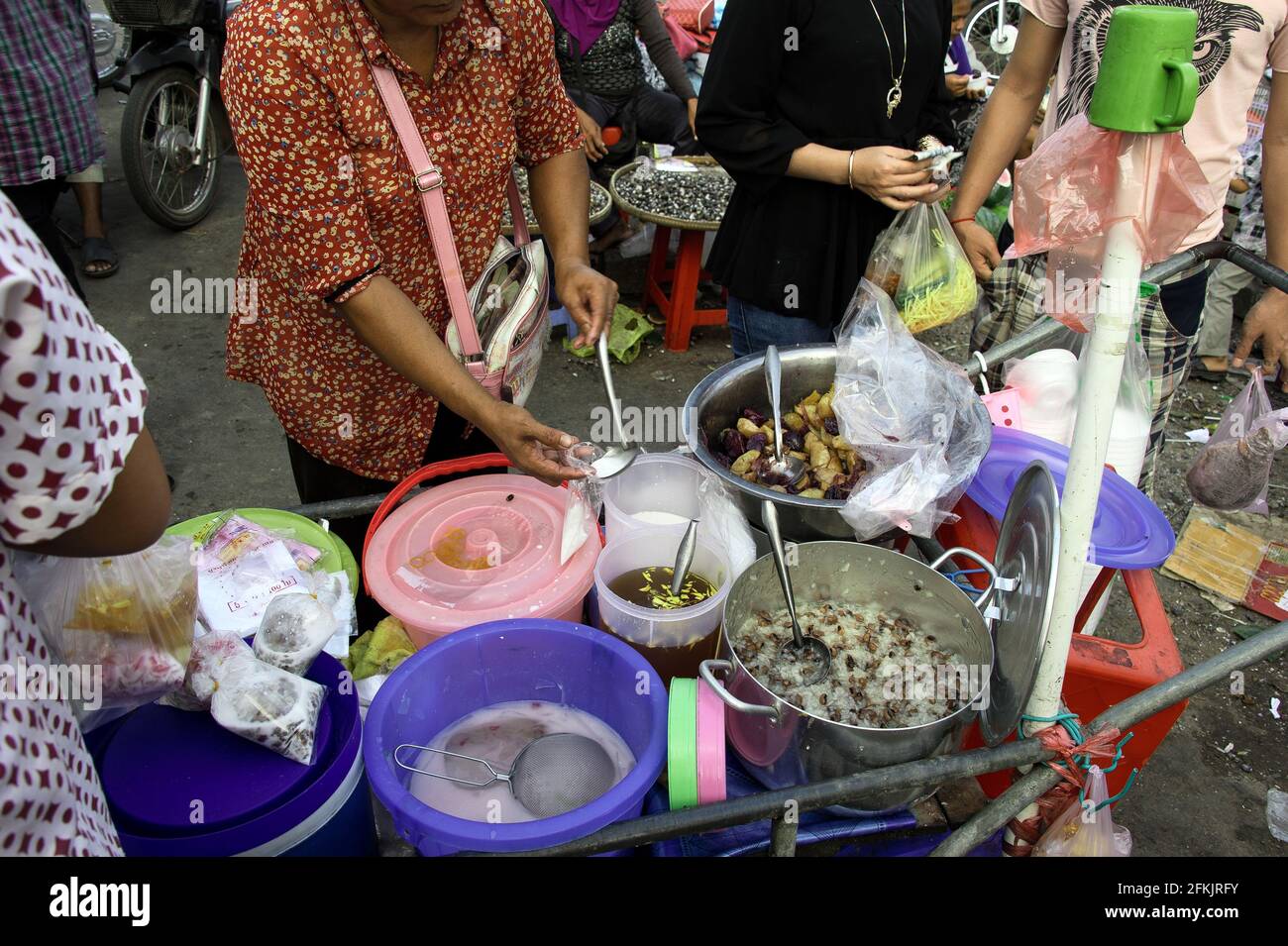 Street food in Cambodia Stock Photo