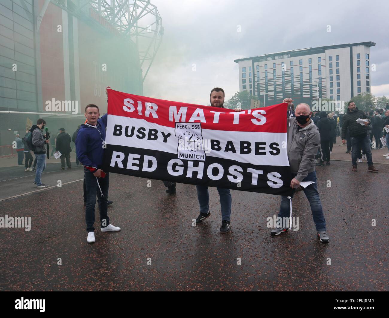 Manchester England 02 May 2021. Manchester United Fans Protest Against ...