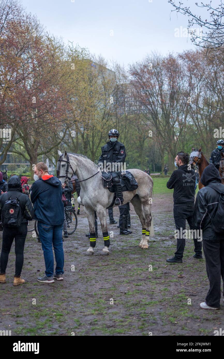 Mounted police protest horse hi-res stock photography and images - Alamy