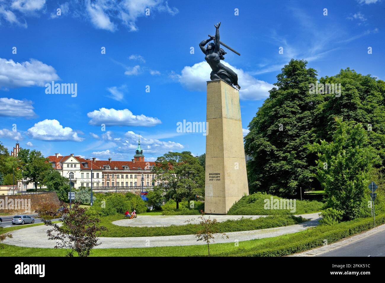 Poland, Warsaw, Nike monument, Masovia voivodeship. Stock Photo