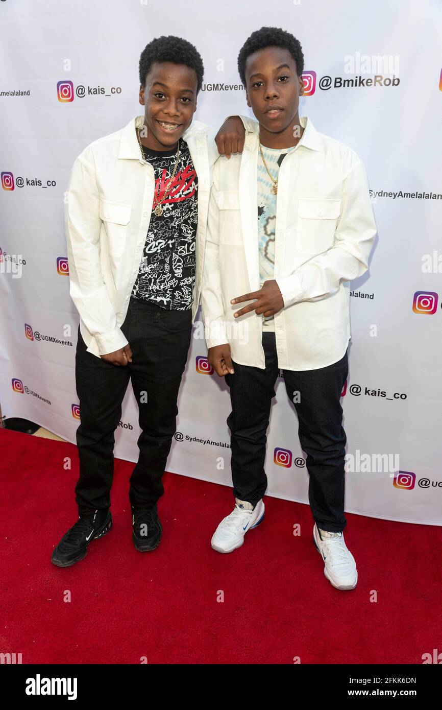 Amir and Amari O’Neil attend Young Hollywood Social Media Industry