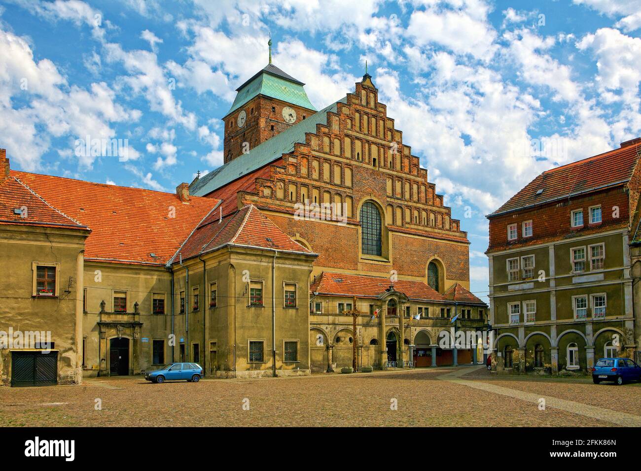 Poland, Żagan, Paris church, Lubuskie voivodeship. Stock Photo