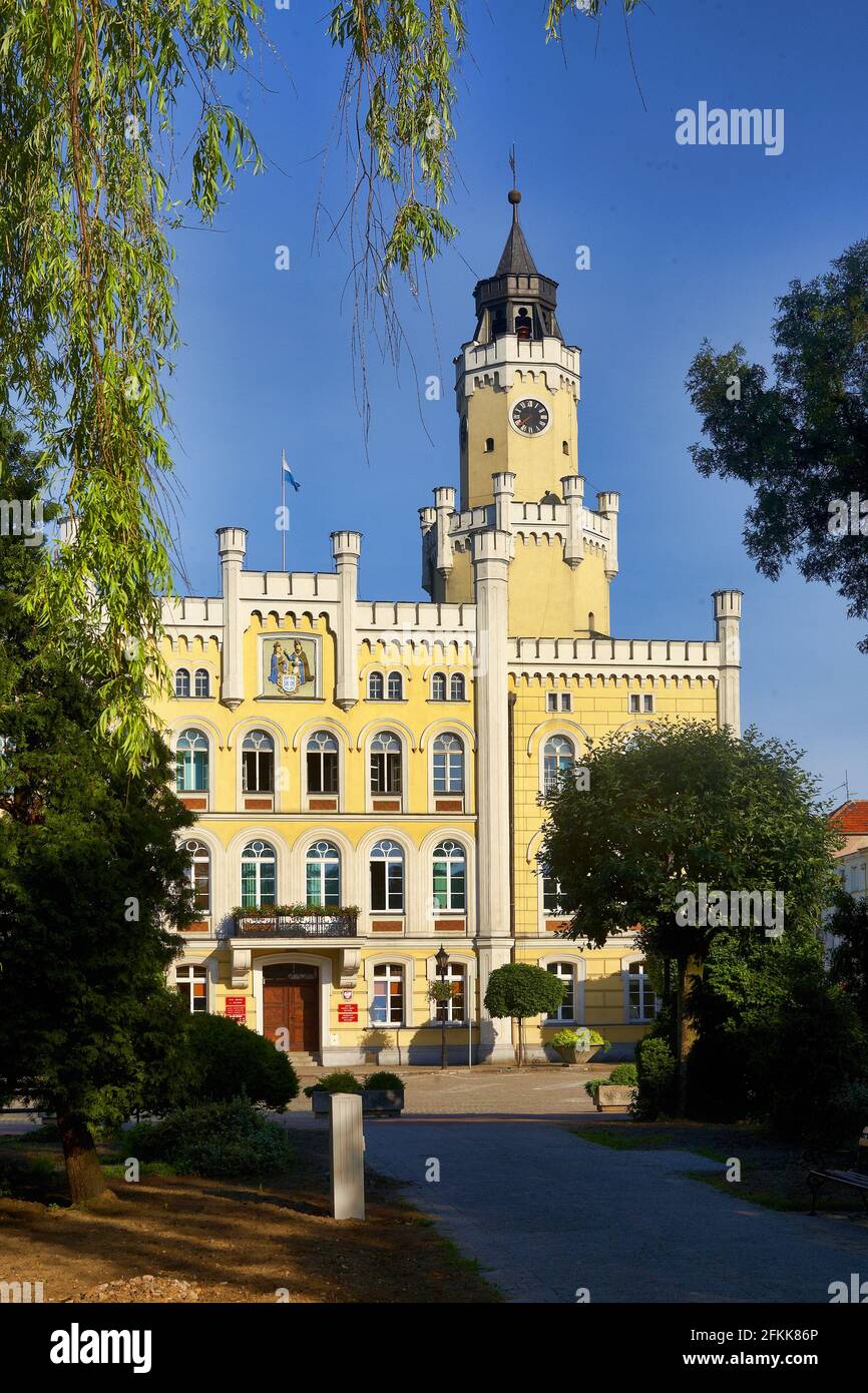 Poland, Wschowa, town hall,  Lubuskie voivodeship. Stock Photo