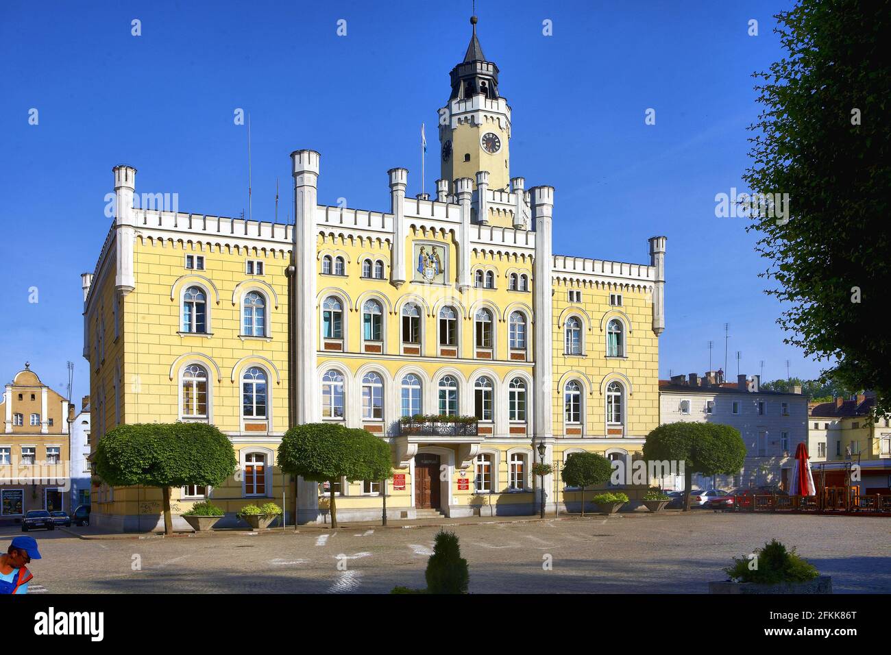 Poland, Wschowa, town hall,  Lubuskie voivodeship. Stock Photo