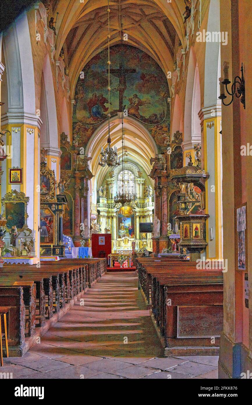 Poland, Żagań, Paris church, Lubuskie voivodeship. Stock Photo