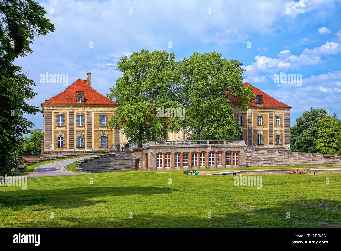 Poland, Żagan, pałace, Lubuskie voivodeship. Stock Photo