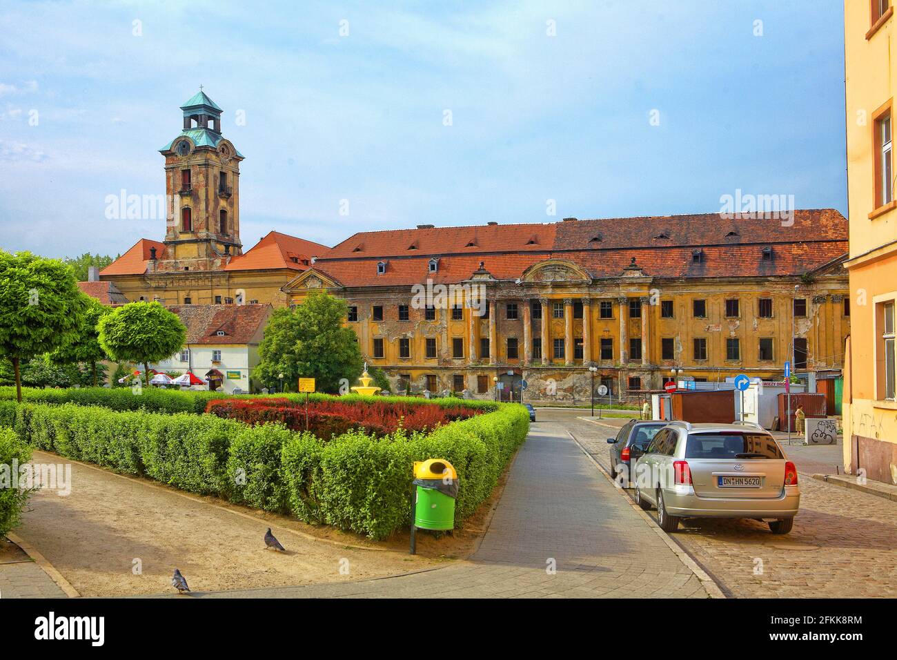 Poland, Żary, castle, lubuskie voivodeship. Stock Photo