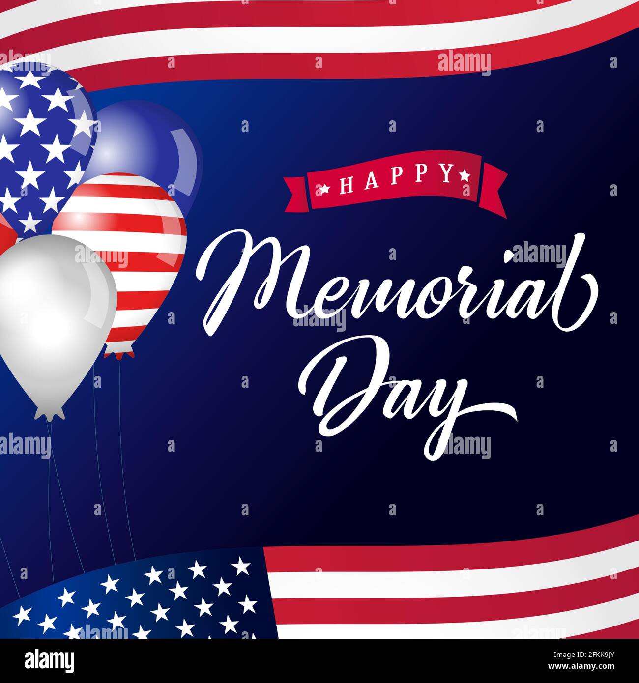 Happy Memorial Day Background Vector Art & Graphics