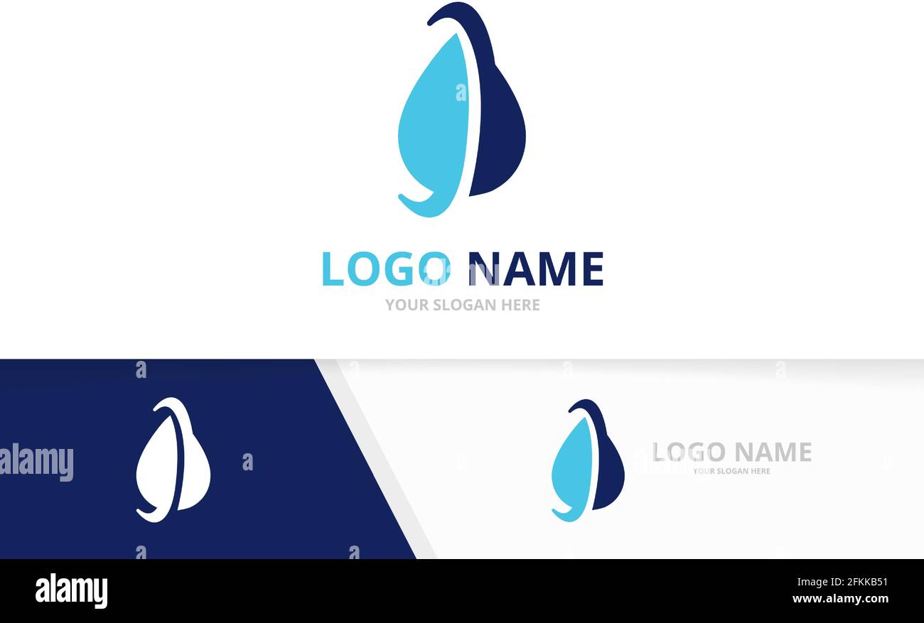Medical water logo combination. Water drop logotype design template ...