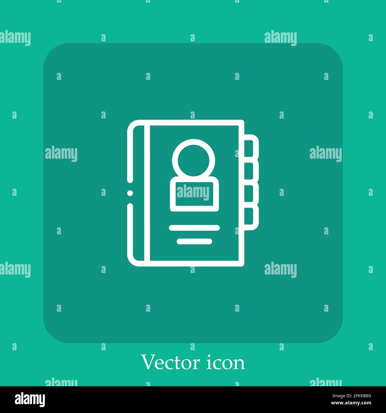 people vector icon linear icon.Line with Editable stroke Stock Vector