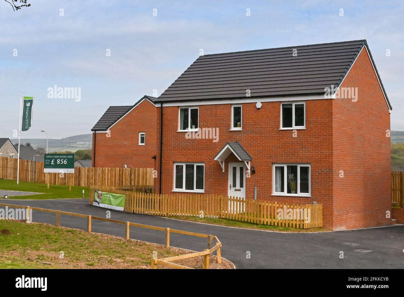 Llanharan, South Wales April 2021 Detached home as the show house