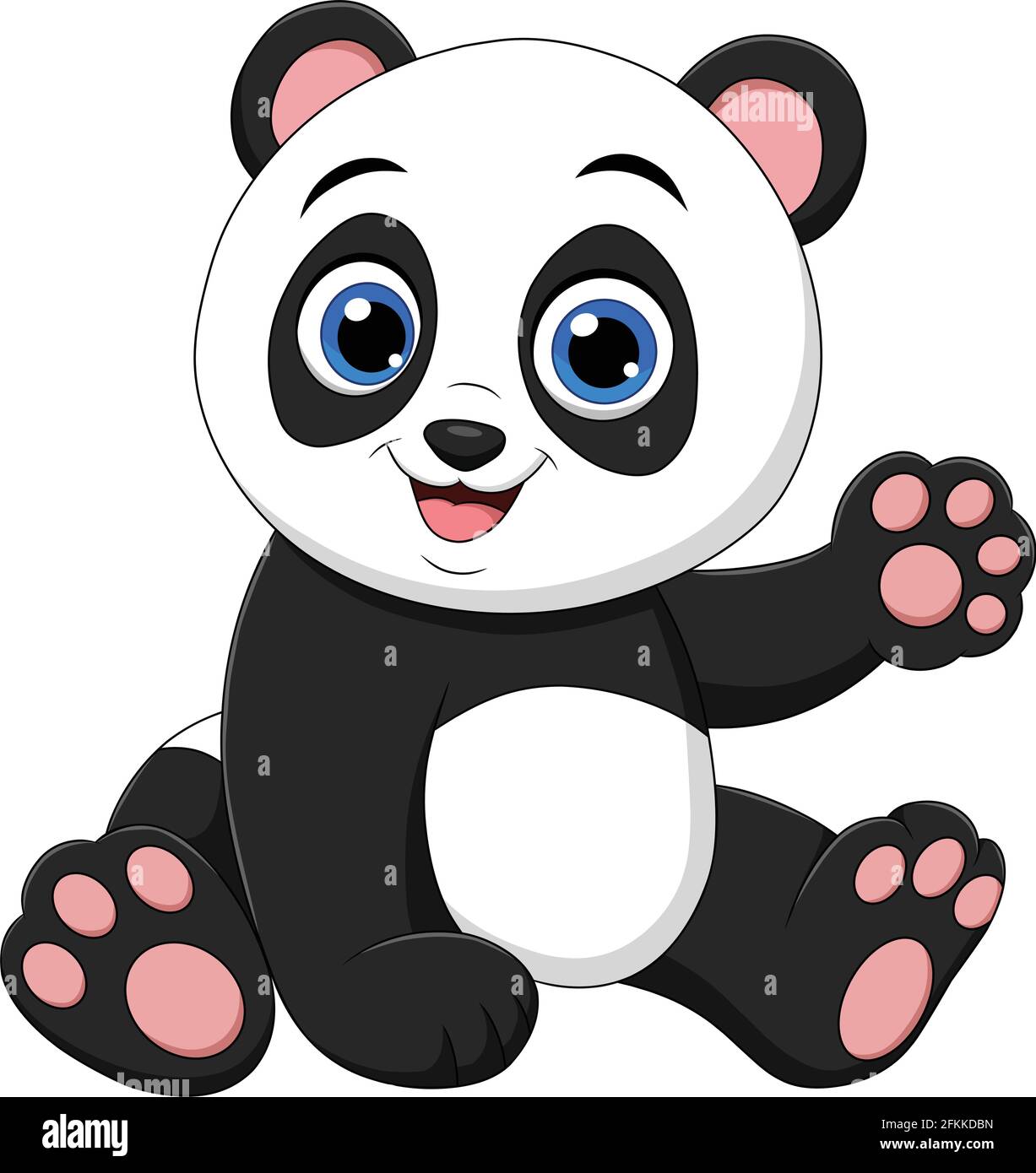 Kawaii panda animal cartoon vector design Stock Vector Image & Art - Alamy