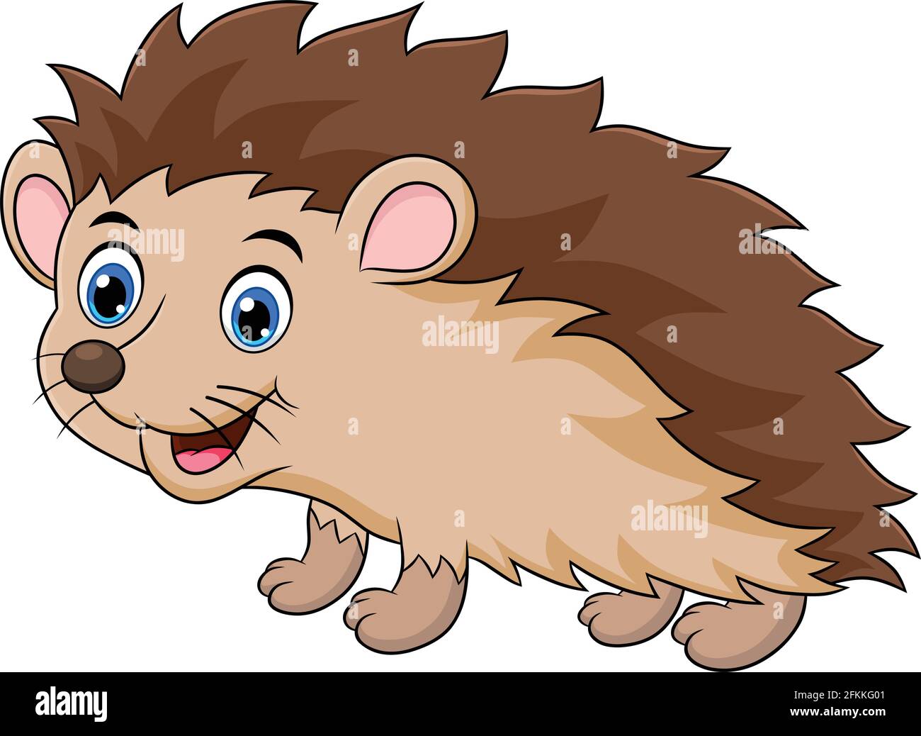 Cute Hedgehog cartoon animal vector illustration Stock Vector Image & Art -  Alamy