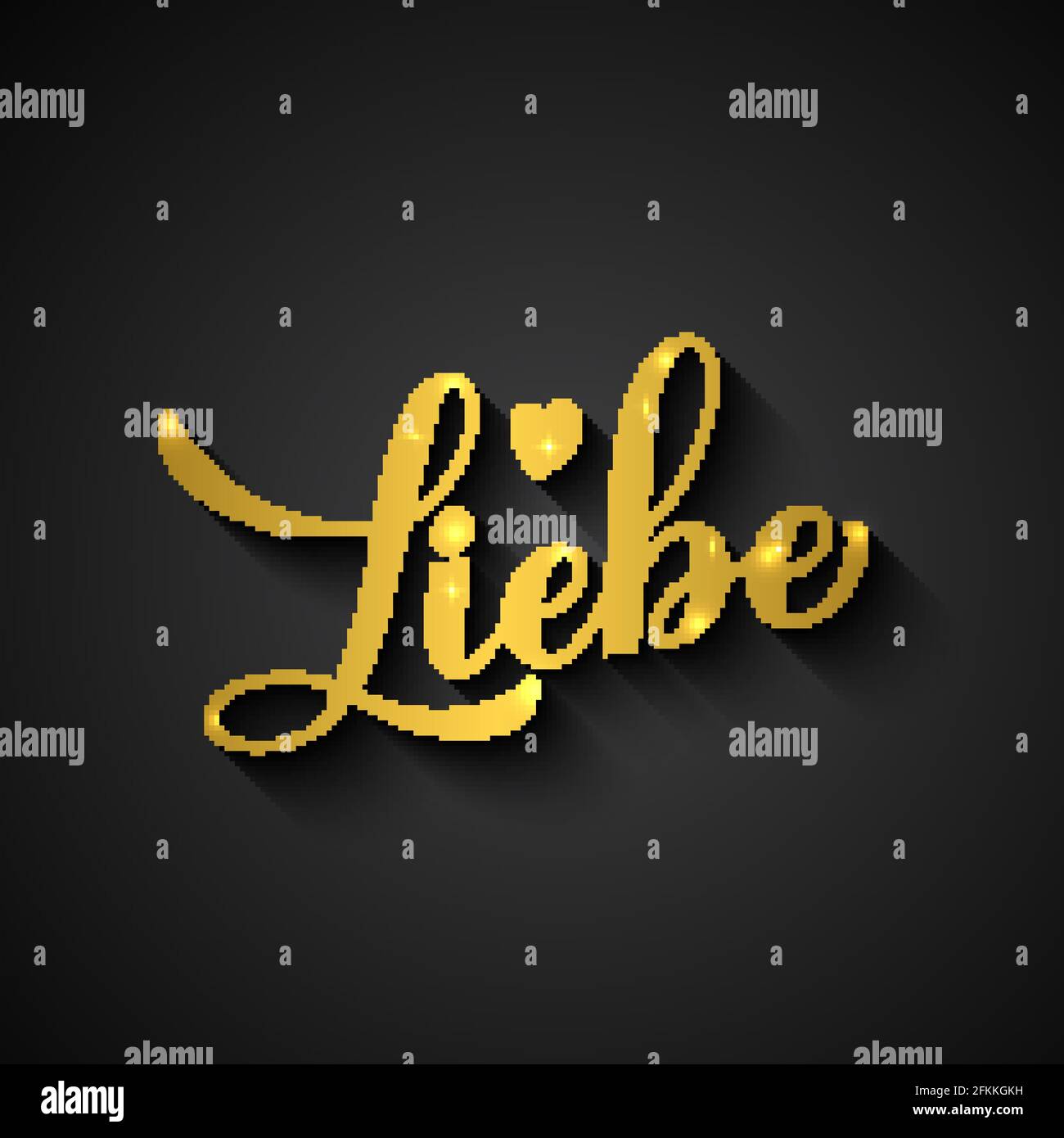 Liebe lettering Stock Vector Images Alamy