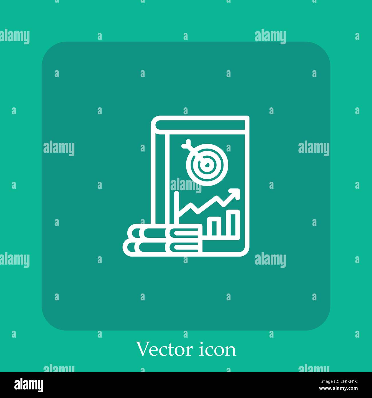 books vector icon linear icon.Line with Editable stroke Stock Vector ...